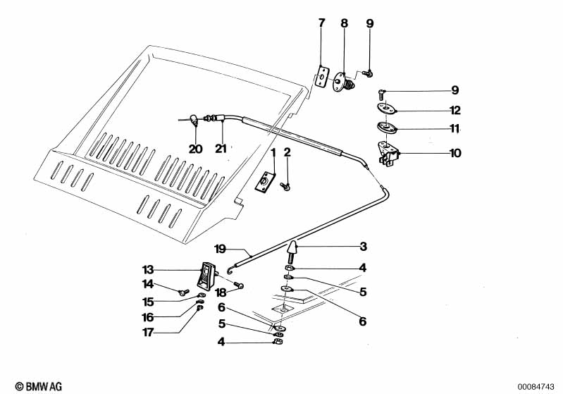 Genuine BMW 51242165308 E26 Catch (Inc. M1) | ML Performance EU Car Parts