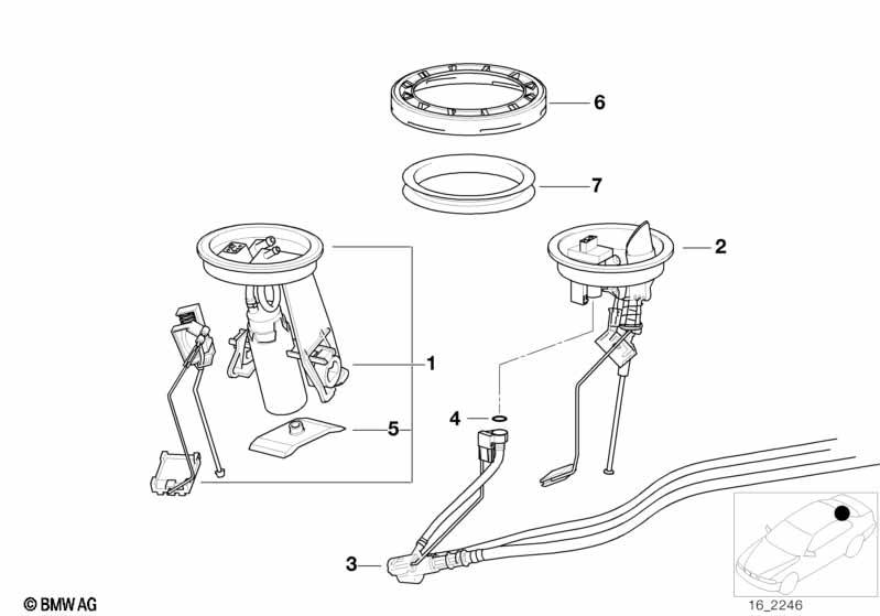 Fuel pump and fuel level sensor