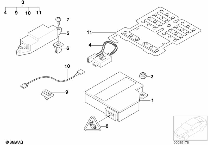 Electric parts airbag