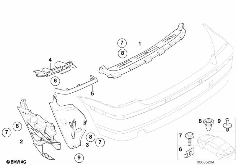 Genuine BMW 51127030271 E46 Fixing Clamp Left (Inc. 318ti, 325ti & 320td) | ML Performance EU Car Parts