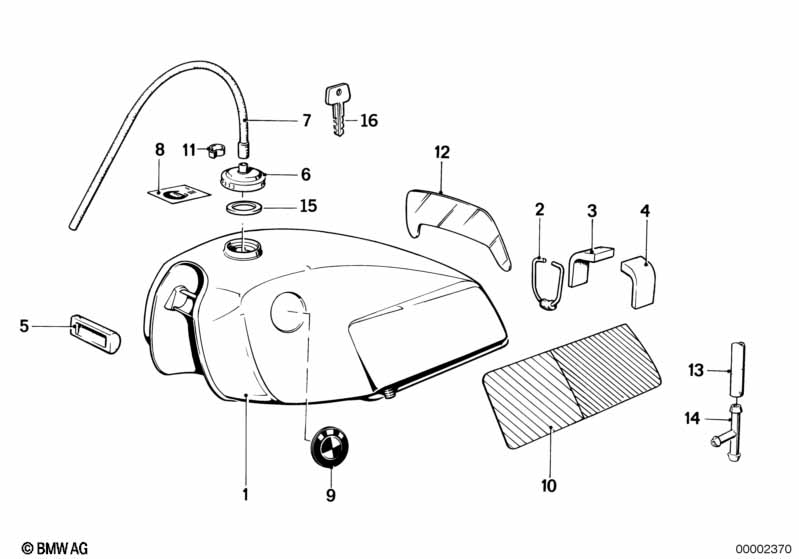 Genuine BMW 16111453817 Lockable Filler Cap (Inc. R 80 G/S, R 80 GS & R 100 GS) | ML Performance UK Car Parts