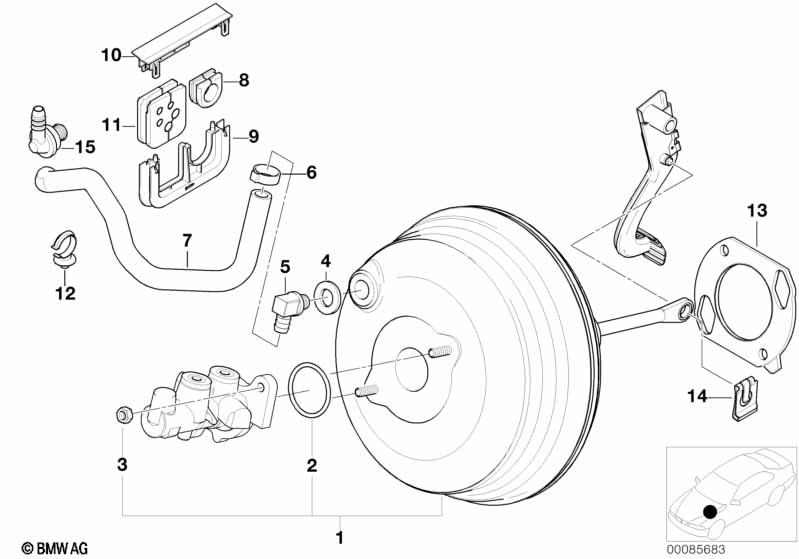 Genuine BMW 12521438323 E53 Partition Seal, Upper Section (Inc. X5) | ML Performance UK Car Parts
