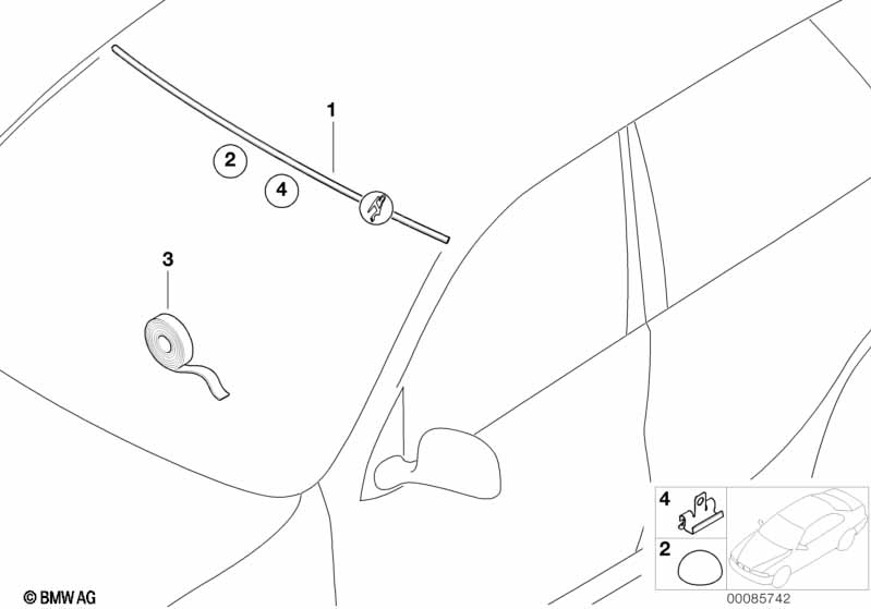 Genuine BMW 51717012032 E53 Clamp (Inc. X5) | ML Performance EU Car Parts
