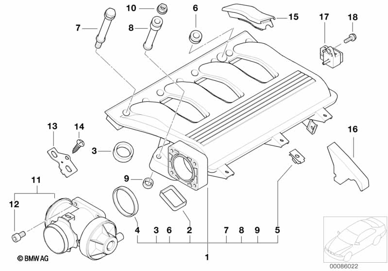 Genuine BMW 11717785788 E46 E39 Bracket (Inc. 318d, 520d & 320d) | ML Performance UK Car Parts