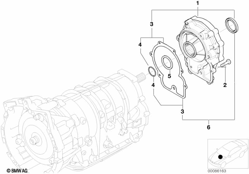 Genuine BMW 24137508904 E53 O-Ring (Inc. X5 3.0d & X5 3.0i) | ML Performance UK Car Parts