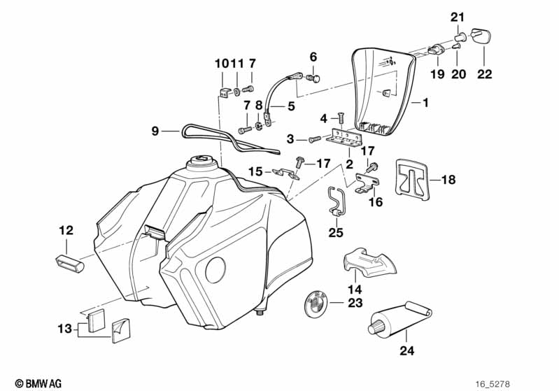Genuine BMW 16112315254 Plate (Inc. R 100 GS) | ML Performance UK Car Parts