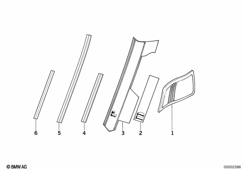 Genuine BMW 51142322708 Ornamental Strips 2XGN.SW. 310mm (Inc. R 100 GS) | ML Performance EU Car Parts