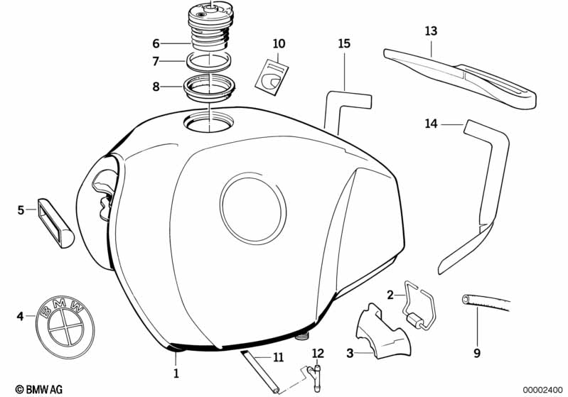Genuine BMW 16112307004 Holder (Inc. R 80 GS, R 100 R & R 100 GS) | ML Performance UK Car Parts