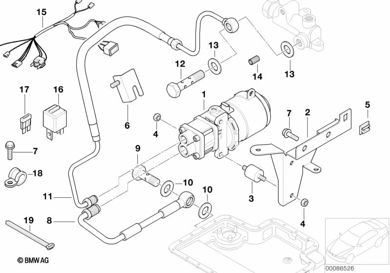 Genuine BMW 11367831743 E39 Pressure Hose Assy (Inc. M5) | ML Performance UK Car Parts