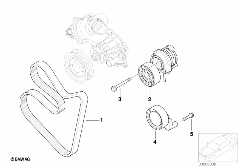 Belt Drive Water Pump/Alternator