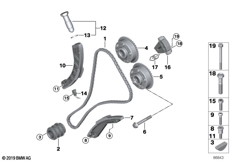 Genuine BMW 11317533488 E67 E61 E63 Bolt (Inc. X5 4.8i, 760i & X5 4.8is) | ML Performance UK Car Parts