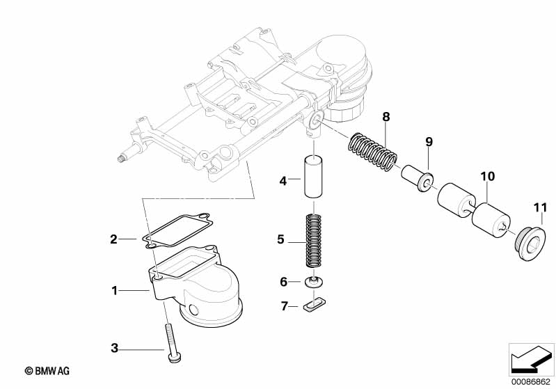 Genuine BMW 11417508648 E65 E66 Suction Pipe (Inc. 745i, 735Li & 735i) | ML Performance UK Car Parts