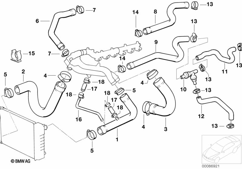 Genuine BMW 11531312966 E34 Vent Pipe (Inc. M5 3.8, M5 3.6 & M5) | ML Performance UK Car Parts