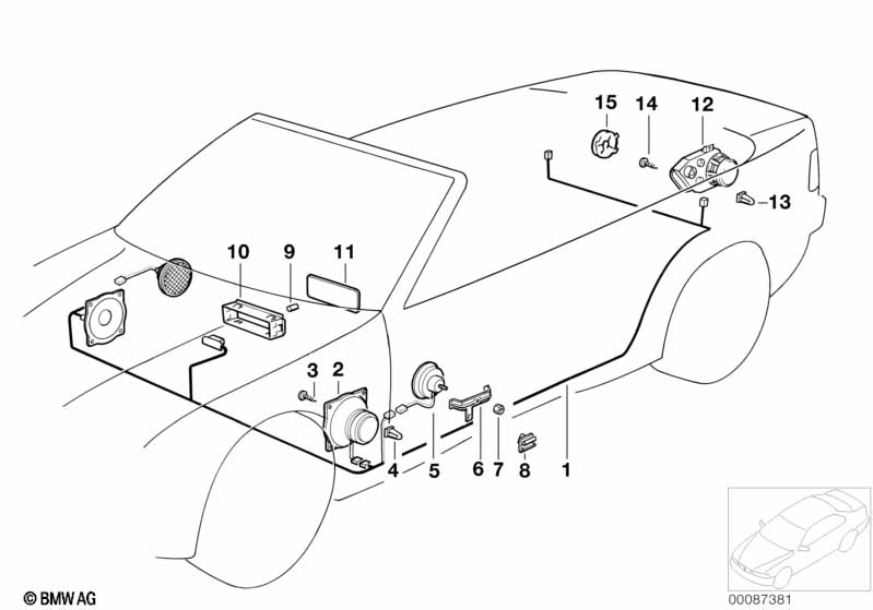 Genuine BMW 65138357882 E36 Rear Right Loudspeaker STEREO SYSTEM (Inc. 323i, 325i & 320i) | ML Performance UK Car Parts