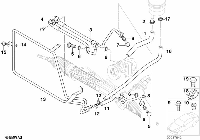 Genuine BMW 32412229796 E36 Return Hose (Inc. Z3 M) | ML Performance UK Car Parts