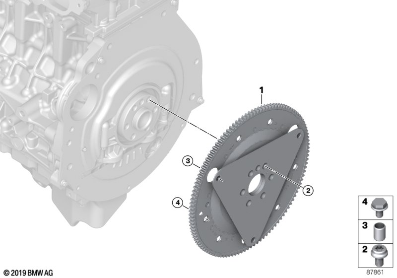 Genuine BMW 11227553157 E92 E91 E71 Flywheel Automatic (Inc. 740i, 335i & 335xi) | ML Performance UK Car Parts