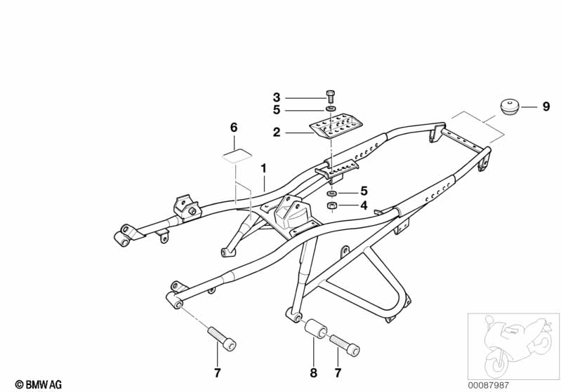 Rear frame
