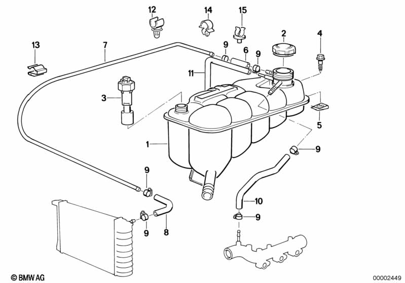 Genuine BMW 11531312950 E34 Water Hose (Inc. M5 3.8, M5 3.6 & M5) | ML Performance UK Car Parts