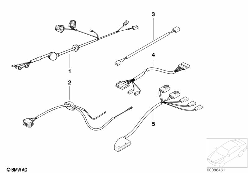 Various additional cable harnesses