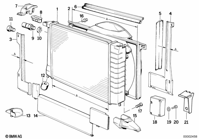 Radiator/frame
