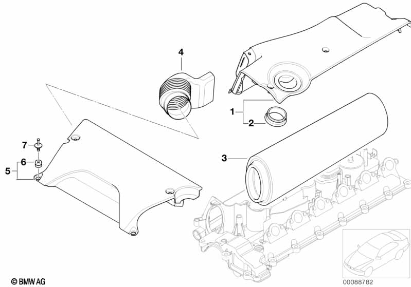 Genuine BMW 13717785737 E53 Rubber Boot (Inc. X5 3.0d) | ML Performance EU Car Parts
