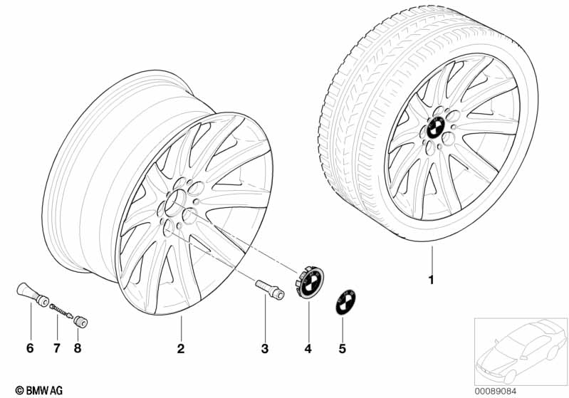 BMW LA wheel, star spoke 95