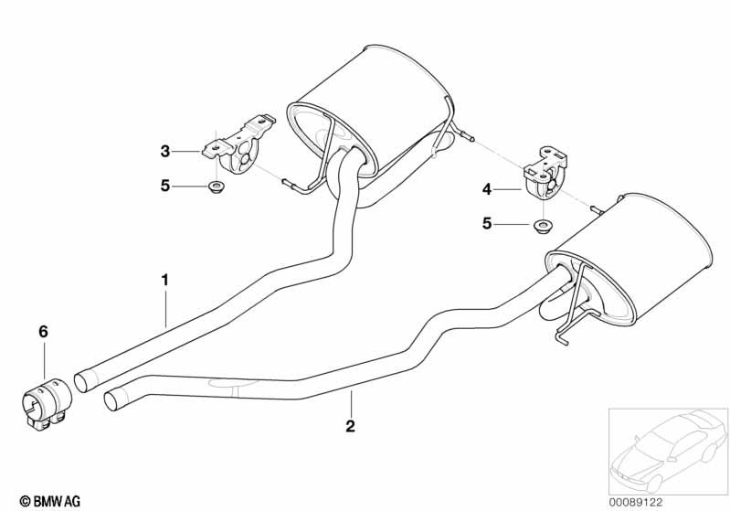 Genuine BMW 18201439497 E53 Rubber Mounting (Inc. X5) | ML Performance UK Car Parts