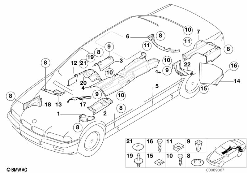 Genuine BMW 51488203385 E38 Heat Insulator F Left Rear Wheel Housing (Inc. 728iL, L7 & 730d) | ML Performance EU Car Parts