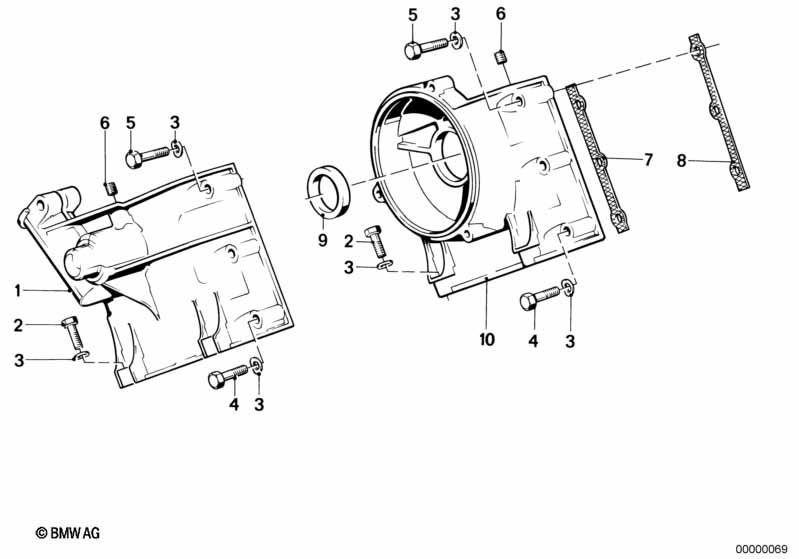 Upper timing case