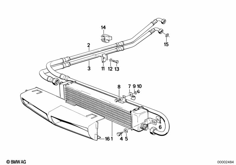Genuine BMW 17221709452 E28 Oil Cooling Pipe (Inc. 524td) | ML Performance UK Car Parts