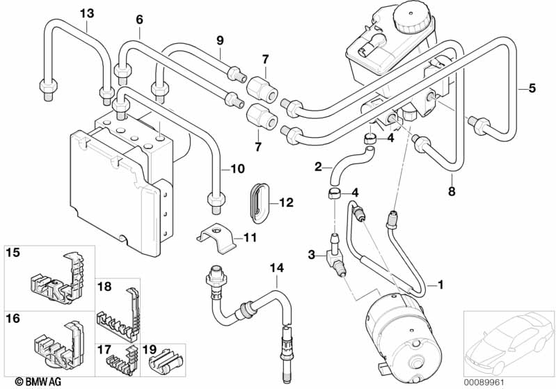 Genuine BMW 34326761169 E46 Pipe M12/M12 (Inc. 330xd, 330xi & 325xi) | ML Performance UK Car Parts