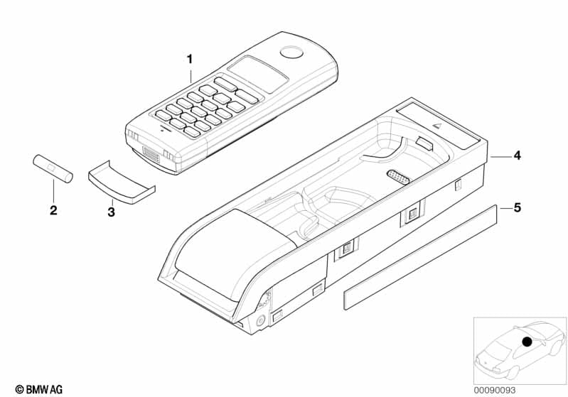 Single parts, SA 630, center console