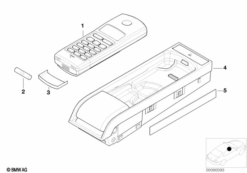 Single parts, SA 630, center console