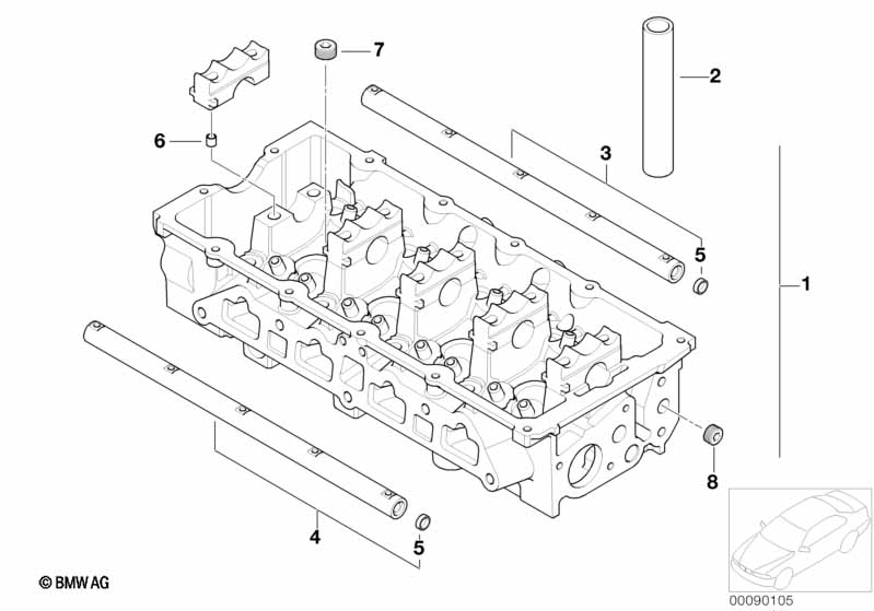 Genuine BMW 11127556987 R53 Cylinder Head (Inc. Cooper S & Coop.S JCW GP) | ML Performance UK Car Parts