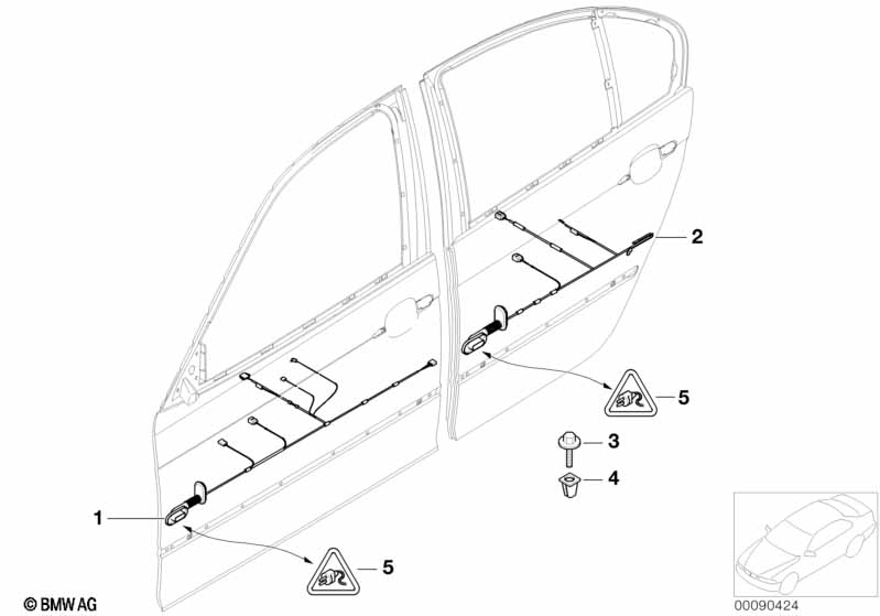 Door cable harnesses