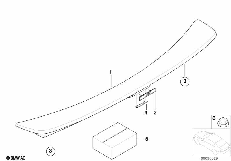 Rear spoiler M-technik
