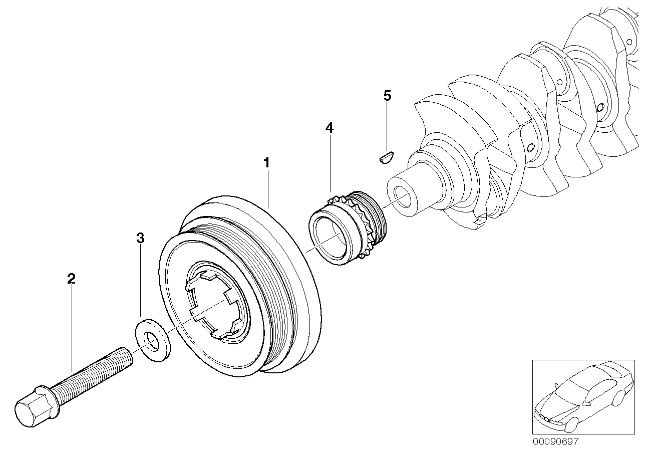 Genuine BMW 11237787326 E87 E90 E91 Washer (Inc. 120d, X3 2.0d & 318td) | ML Performance UK Car Parts