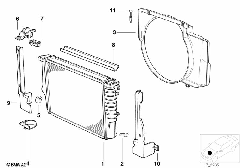Radiator/frame