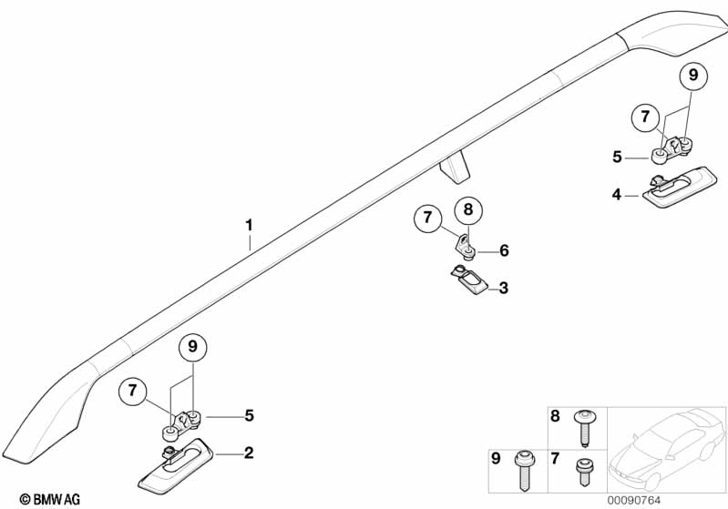 Roof moulding/Roof rail