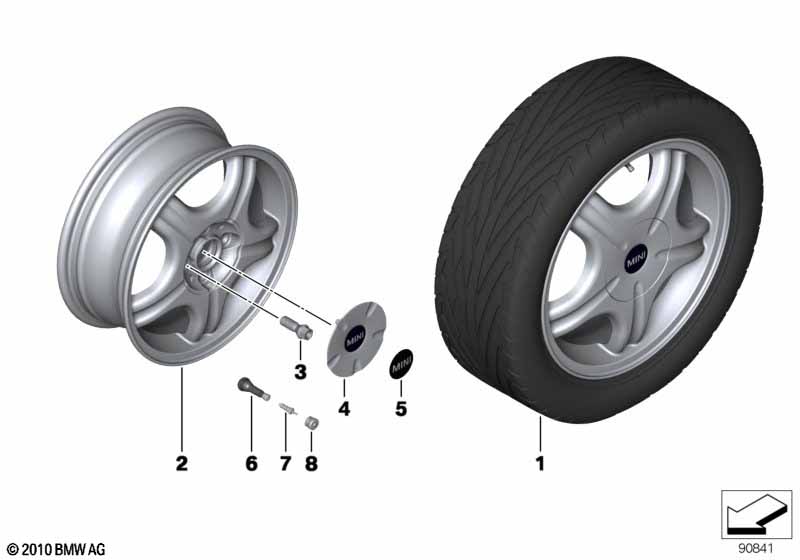 ล้ออัลลอย MINI แบบ Star Spoke 86