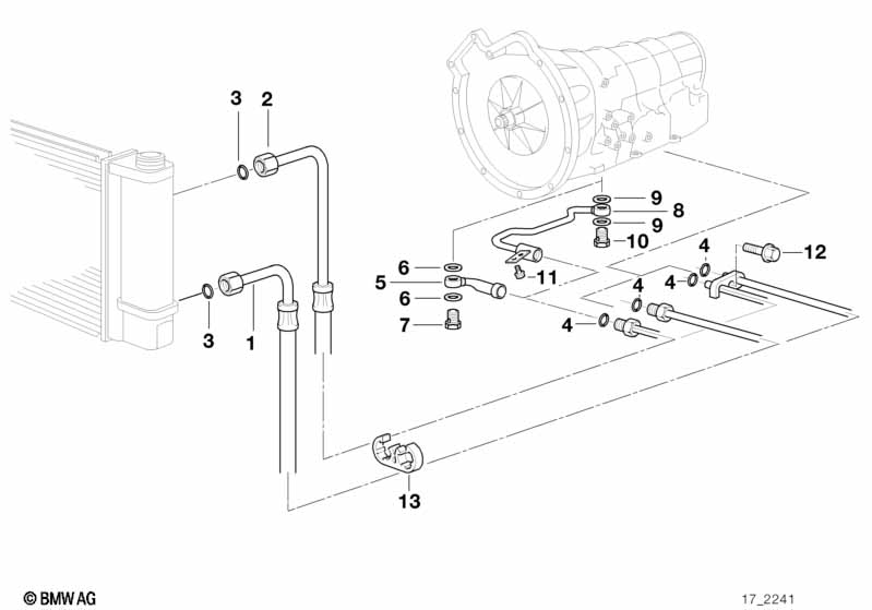 Transmission oil cooling