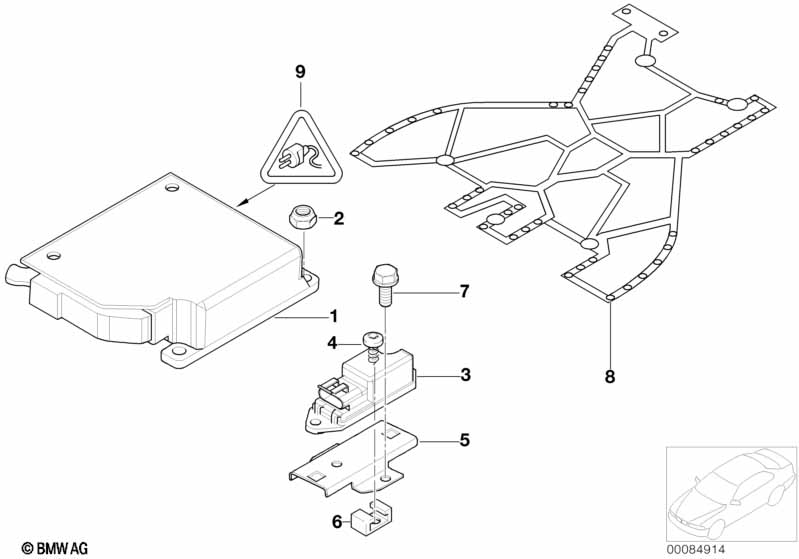 Genuine BMW 65777005824 E52 Sensor Mat, Co-Driver'S Airbag (Inc. ALPINA V8 & Z8) | ML Performance EU Car Parts