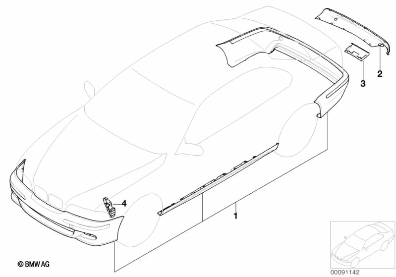 Retrofit kit M aerodyn. package