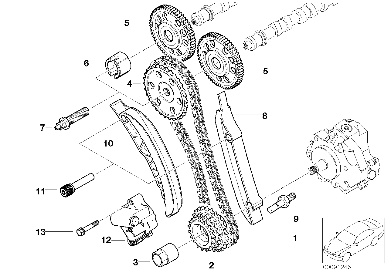 Genuine BMW 11317787268 E65 E53 E61 Claw Clutch (Inc. X5 3.0d, 330d & 318d) | ML Performance UK Car Parts