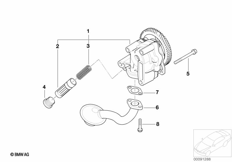 Genuine BMW 11411729141 E31 E87 E34 Piston (Inc. 540i & 118d) | ML Performance UK Car Parts