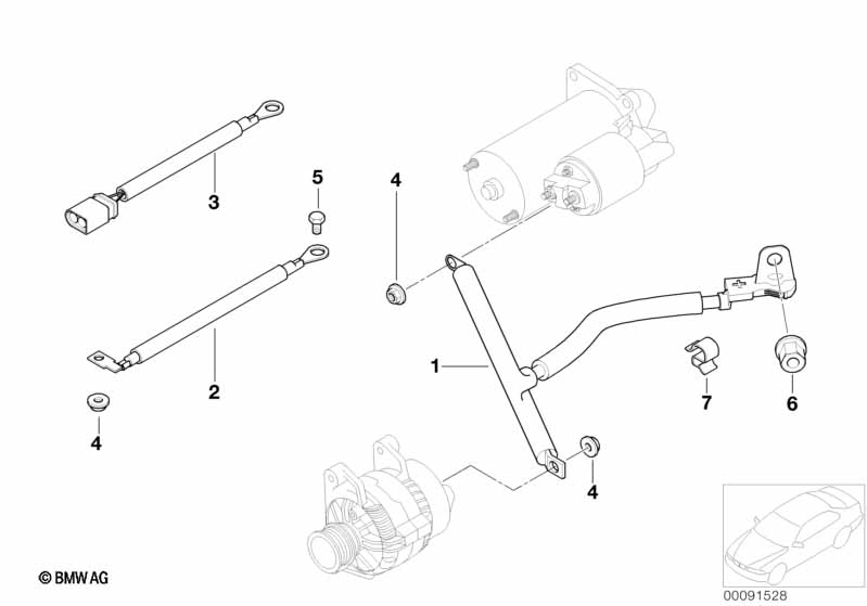 Battery cable/cable starter