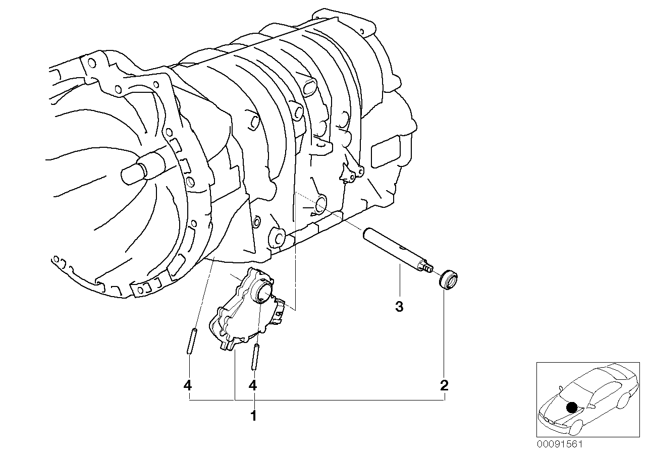 Genuine BMW 24507507705 E46 E39 E53 Selector Rod (Inc. 318i) | ML Performance US Car Parts