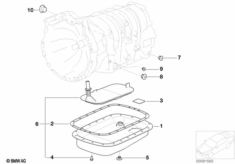A5S360R/390R oil pan/oil strainer