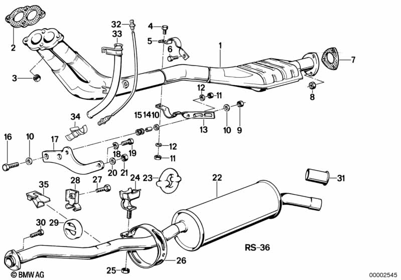 Genuine BMW 11761285101 E30 Holder 59mm (Inc. 316i & 318i) | ML Performance UK Car Parts