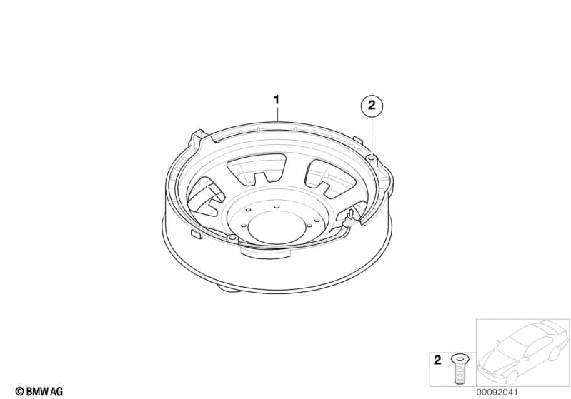 Individ. parts, subwoofer M-sound system